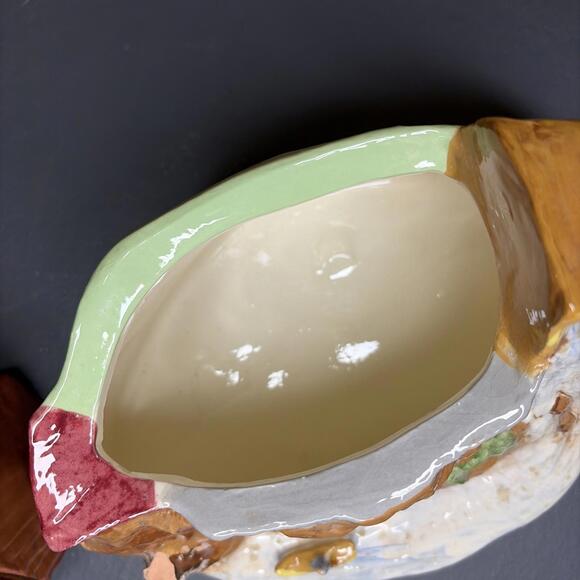 Rick Wisecarver Vintage Old Mill Cookie Jar Folk Art Americana Rustic Pottery - Picture 7 of 9